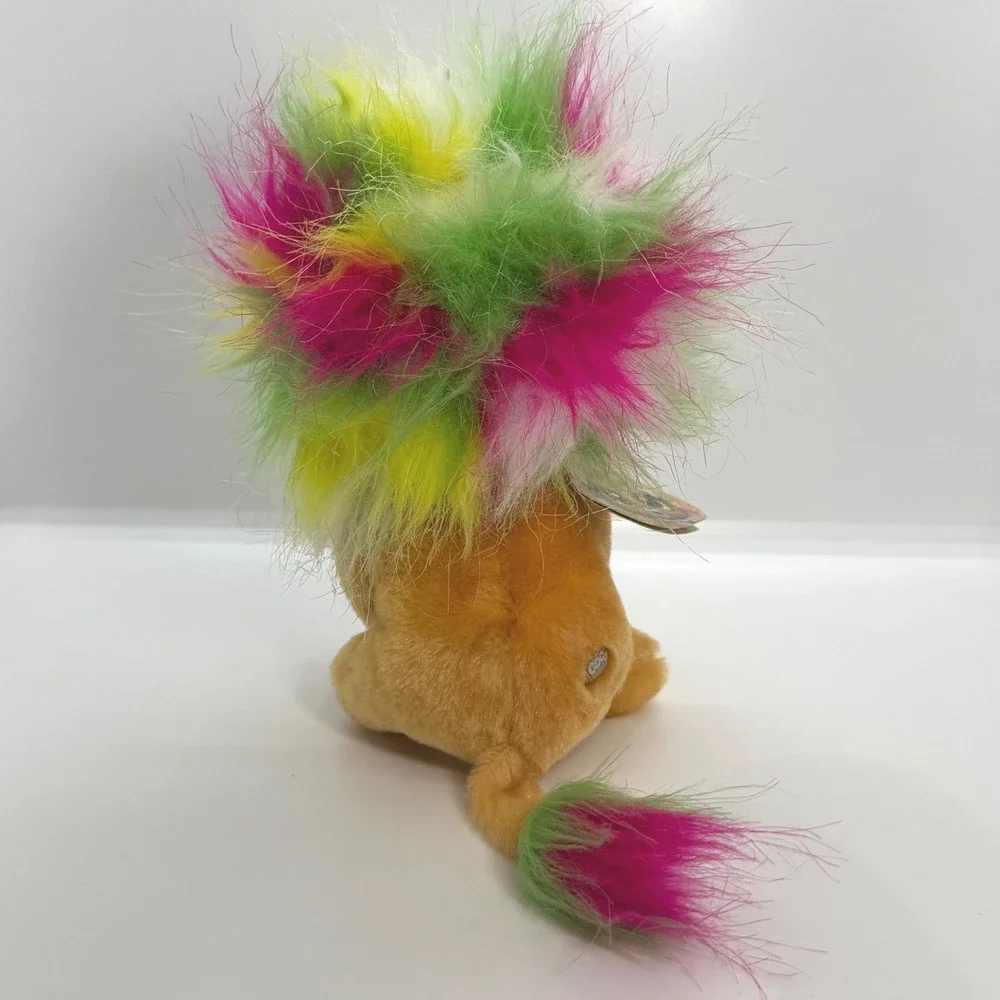 Zuru Coco Surprise Mego Lion‎ Unicorn Plush Rainbow Mane Gold Horn 8 Inch NWT